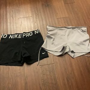 Two pairs of Nike spandex size xl